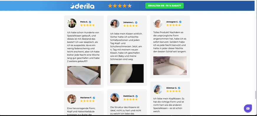 Derila Fake Bewertung